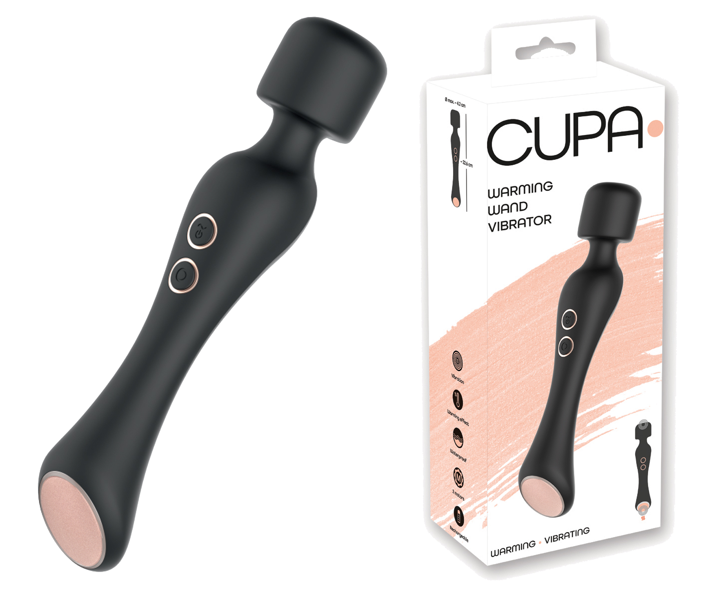 Massagestab Warming Wand von Cupa Packung