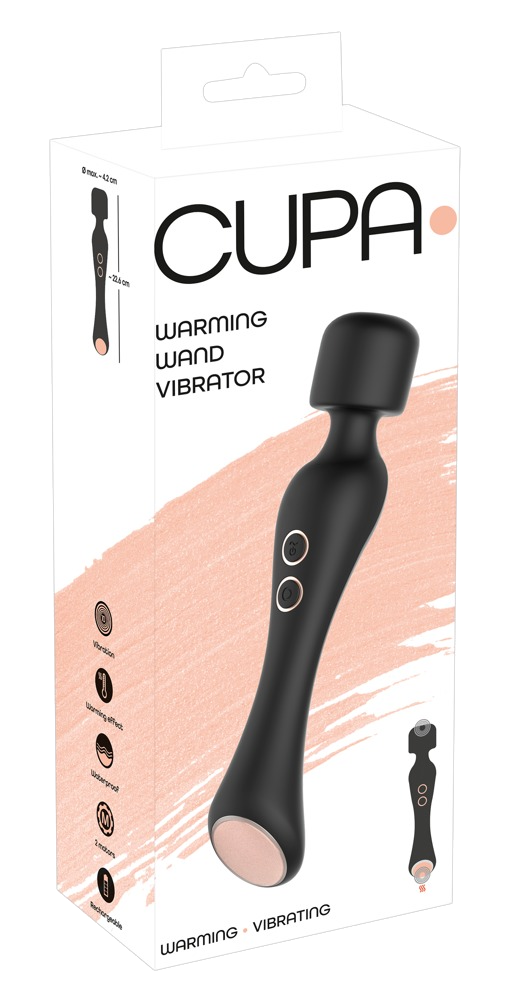 Warming wand vibrator